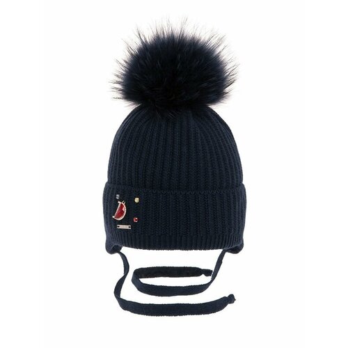 фото Шапка mialt, размер 50-52, синий