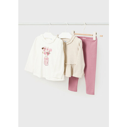 Комплект одежды Mayoral, размер 92, белый, розовый