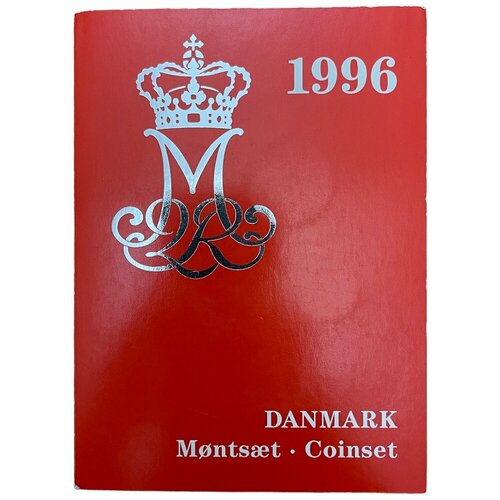 Дания, набор монет регулярного выпуска 25, 50 эре, 1, 2, 5, 10, 20 крон Danmark coinset 1996 г. испания 1996 1999 набор 3 монеты