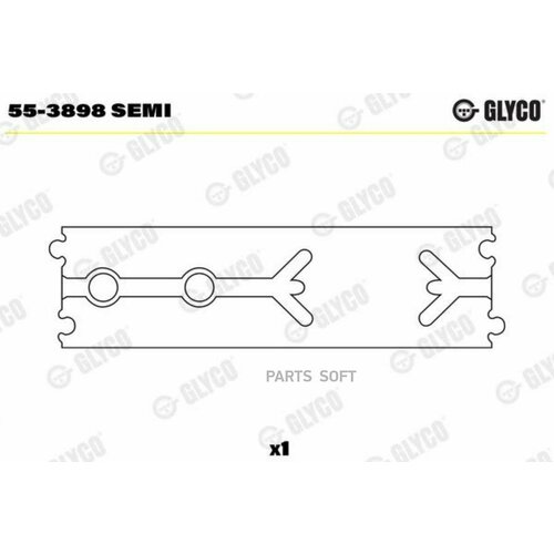 GLYCO 55-3898 SEMI Втулка шатуна ком/кт SEMI