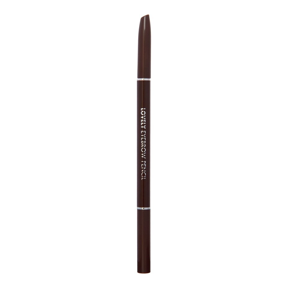 TONYMOLY LOVELY EYEBROW PENCIL 5-5 BLACK BROWN Карандаш для бровей 0.1г