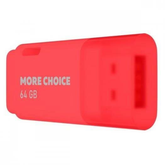 Флэш-накопитель MORE CHOICE (4610196407475) MF64 USB 64GB 2.0 Red