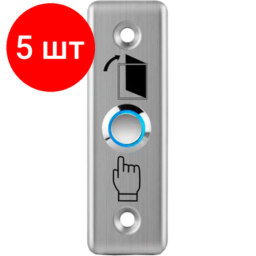 Комплект 5 штук, Кнопка выхода Tantos TDE-02 Light кнопка выхода tantos ts clack light серебристый