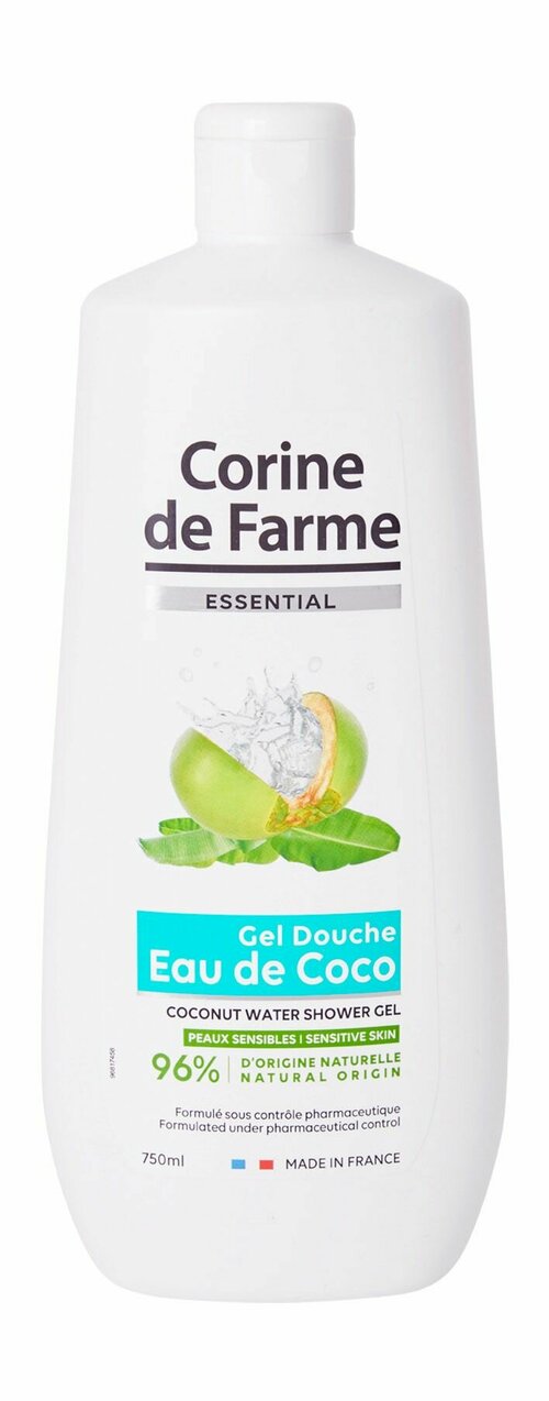 Гель для душа с кокосовой водой Corine De Farme Essential Coconut Water Shower Gel