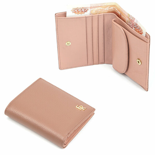 фото Кошелек fabretti q42333d-72, фактура зернистая, розовый