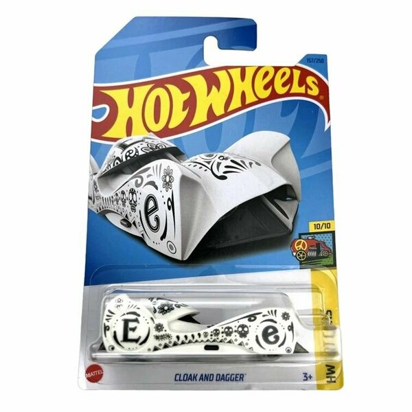 HKK19 Машинка игрушка Hot Wheels металлическая коллекционная Cloak and Dagger белый