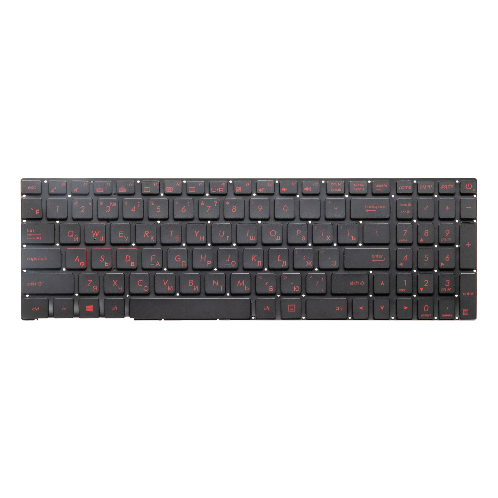 Клавиатура для ноутбуков Asus ROG G771JW / G551JK / G551JM / G551JW / G551JX / GL552JX / GL552VL с подсветкой