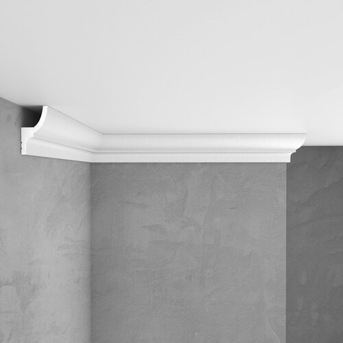 Плинтус потолочный, на стену Stenopol C7501, под покраску 2000х40х73