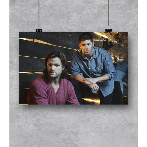 Постер Сверхъестественное №7. Плакат Сверхъестественное. Supernatural. 60х90 см