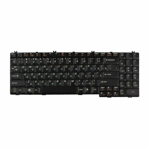 Клавиатура (keyboard) для ноутбука Lenovo IdeaPad B550, B550-4A, B550-4L, без рамки, черная клавиатура для ноутбука lenovo g550 g555 b550 b560 v560 черная