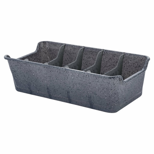 Органайзер для хранения специй приправ Sugar&Spice Stone, контейнер пищевой со съемными перегородками, 5 секций, 28х14,3х7,8 см