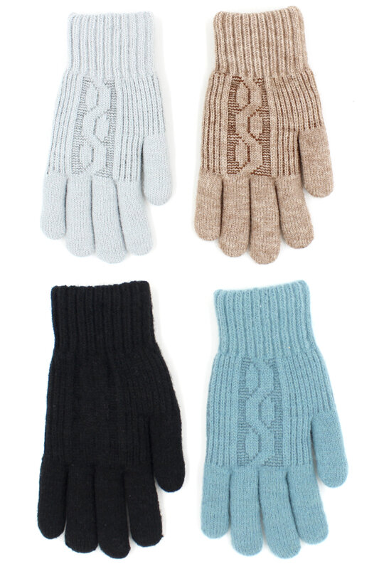 фото Варежки, перчатки Hobby пт1512-3, размер 7-8, черный (чёрный)