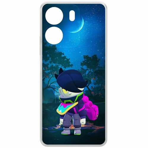 Чехол-накладка Krutoff Clear Case Brawl Stars-Орочи Эдгар для Xiaomi Poco C65 чехол накладка krutoff clear case brawl stars орочи эдгар для xiaomi poco m6 pro 4g