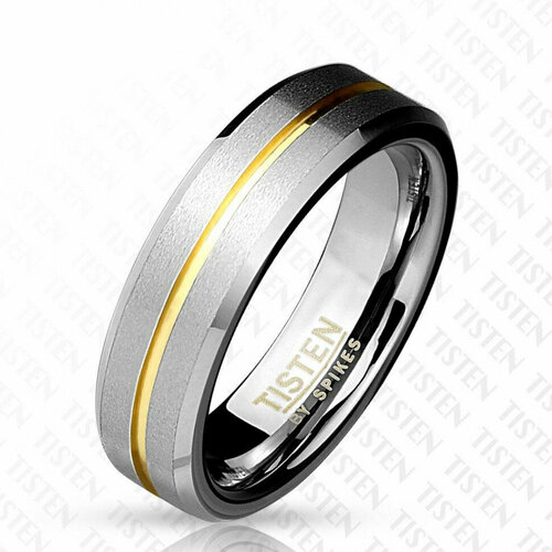 Кольцо обручальное, размер 17, золотой кольцо обручальное нержавеющая сталь размер 17 5 золотой