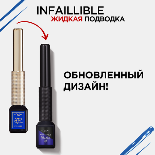 L'Oreal Paris Матовая подводка для глаз Matte Signature, оттенок 02 индиго