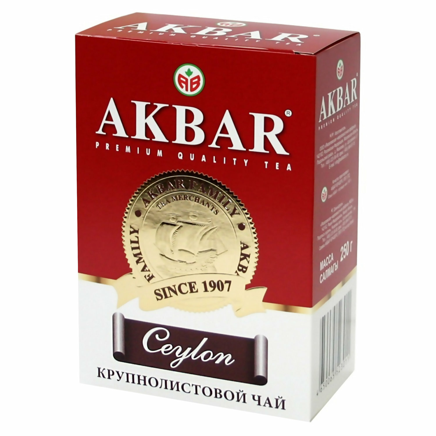 Чай черный Akbar Ceylon Tea листовой, 250 г
