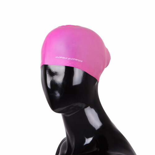 фото Шапочка для плавания alpha caprice scl02 (с пучком) (pearl pink)