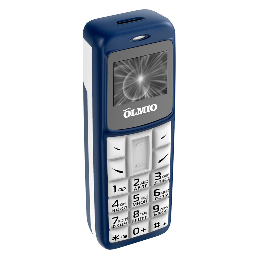 Мобильный телефон Olmio А02 Blue-White - фото №19