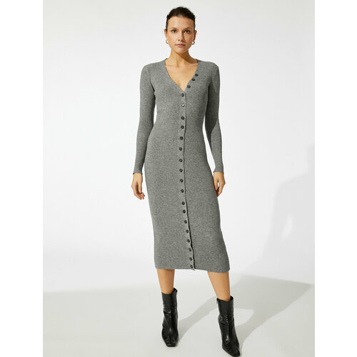 фото Платье koton, размер 42, серый