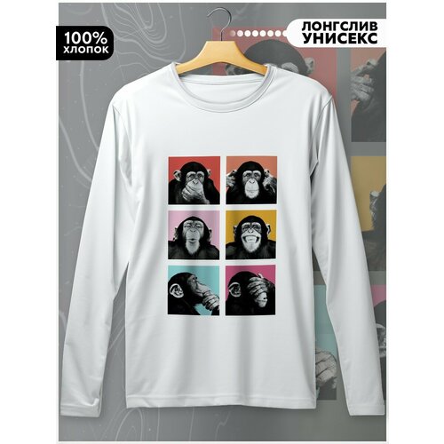 фото Лонгслив бруталити, размер l, белый