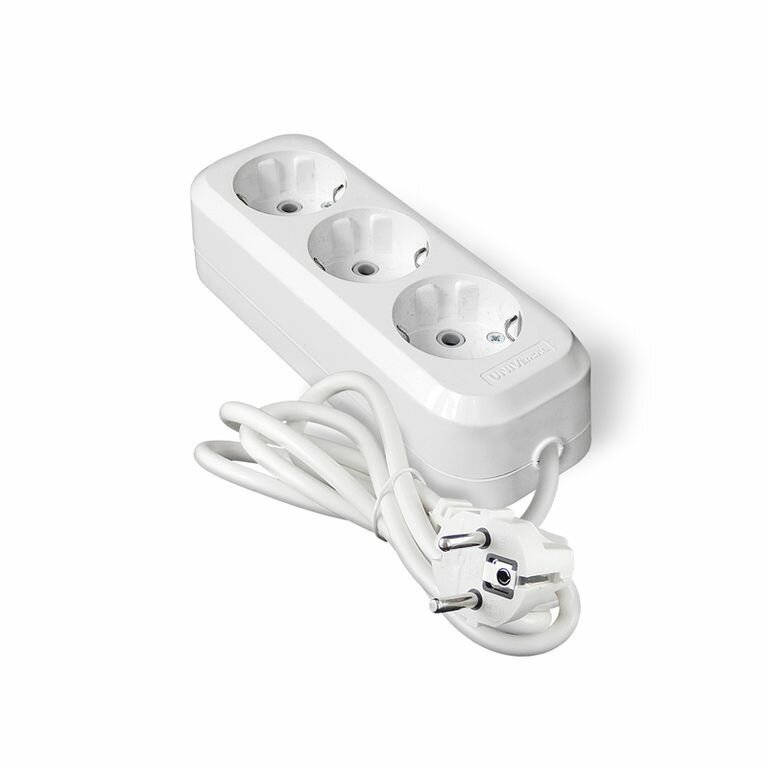 фото Удлинитель с многоместной розеткой Люкс У10-554, 2м