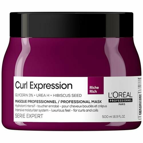 Маска интенсивно увлажняющая L'Oreal Professionnel Serie Expert Curl Expression Rich для всех типов кудрявых волос, 500 мл l′oreal professionnel curl expression spray ухаживающий спрей дымка для обновления укладки кудрявых волос с эффектом антифриз 190 мл