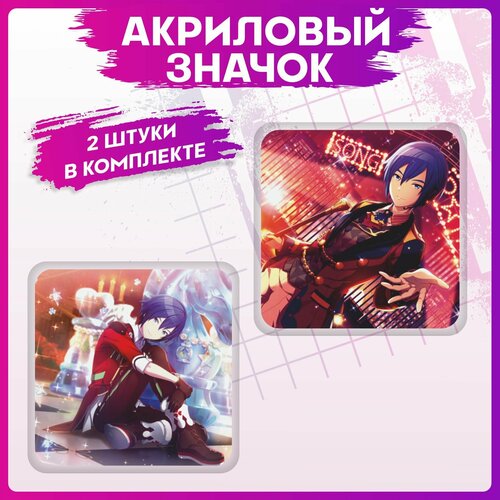 фото Значки на рюкзак набор аниме project sekai 1-я наклейка