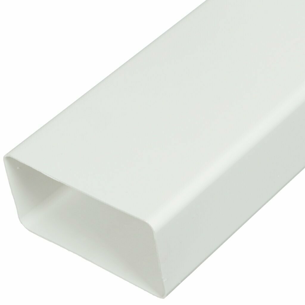 фото Воздуховод вентиляционый пластик, диаметр 110 мм, плоский, 55 мм, 1 м, Event, 55110 В1