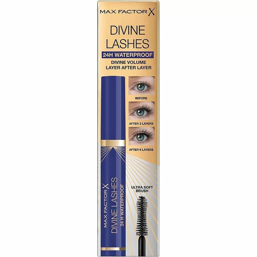 MAX FACTOR Водостойкая тушь для ресниц Divine Lashes 24H & Waterproof черный