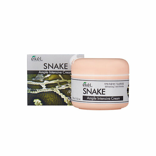 Крем для лица с пептидом змеиного яда Ample Intensive Cream Snake концентраты для лица белита м активный концентрат для лица с пептидом змеиного яда green snake