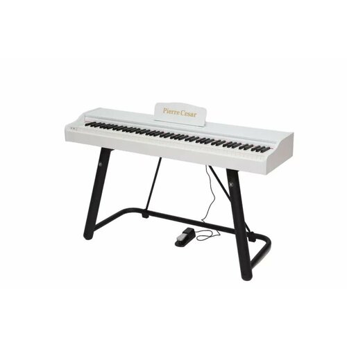 Потративное цифровое пианино Pierre Cesar DP-121-HF-WH, белый (без подставки, с одиночной педалью)