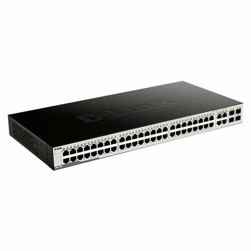 D-Link Сетевое оборудование D-Link DGS-1052A3A Неуправляемый коммутатор с 48 портами 101001000Base-T и 4 комбо-портами 1001000Base-TSFP 34300₽