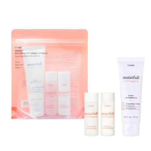 Крем с коллагеном для увлажнения кожи миниатюры в подарок ETUDE HOUSE Moistfull Collagen Cream 50ml25ml25ml 1090₽