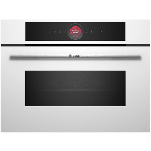 Компактный встраиваемый духовой шкаф с функцией СВЧ Bosch Serie 8 CMG7241W1 Белый 12253900₽