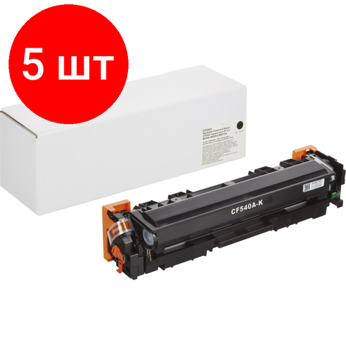 Комплект 5 штук, Картридж лазерный Retech CF540A чер. для HP CLJ M254dn/M280nw/M281fdn картридж лазерный cactus cs cf540a cf540a черный 1400стр для hp lj m254dw m280nw m281fdn