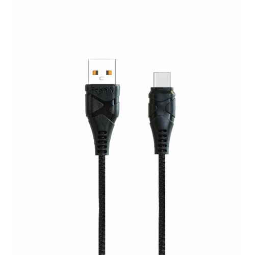 Кабель USB - Type-C FaisON K-50 Zero, 1.0м, 3,0А, цвет: чёрный