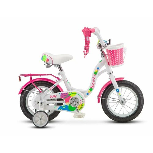 Велосипед детский Jolly 12 V010 Белый-розовый рама 11 item030 918100₽