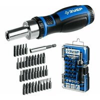 Количество насадок в наборе;
37 шт;
Трещоточный механизм;
есть;
Намагниченный наконечник;
нет;
Ударная;
нет;
Для точных работ;
нет;
Материал рукояти;
пластик;
Диэлектрическое   ...