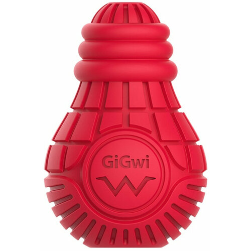 Игрушка для собак GiGwi Bulb Rubber Лампочка резиновая красная 10 см (1 шт)