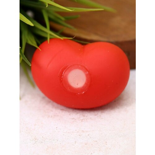 Сквиш Игрушка антистресс сердечко Heart splat mix red 75х3х4 см 194₽
