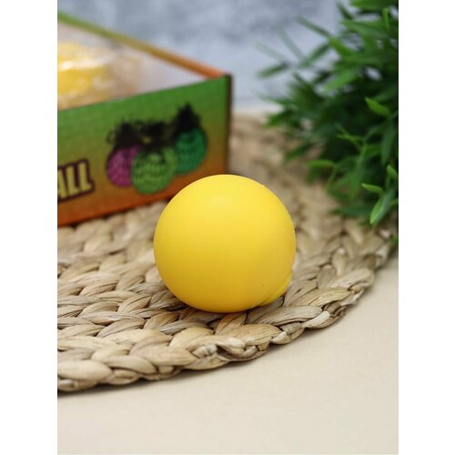 Игрушка антистресс, мялка Color ball yellow