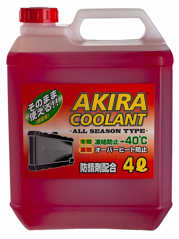 Антифриз готовый AKIRA Coolant -40 C красный (4л)