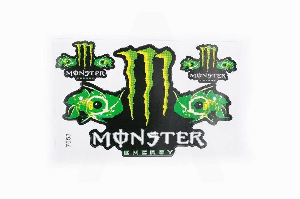 Наклейки (набор) спонсор MONSTER ENERGY (17х26см)