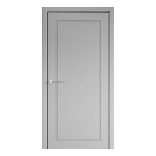 Межкомнатная дверь (комплект) Albero НеоКлассика-1 покрытие Эмаль / ПГ Серая 60х200