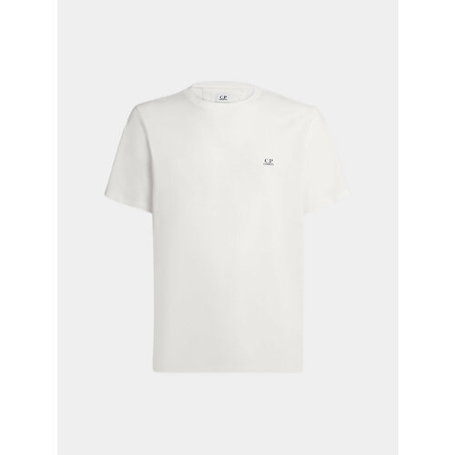 фото Футболка c.p. company 30/1 jersey small logo, размер s, белый