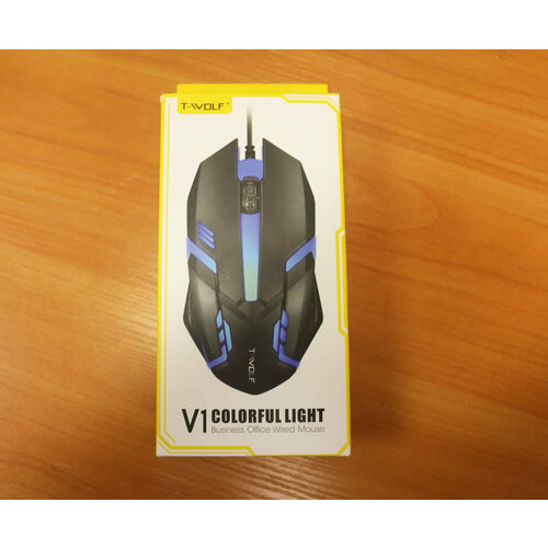Новая USB мышь T Wolf V1 colorful light LED RGB 35000₽