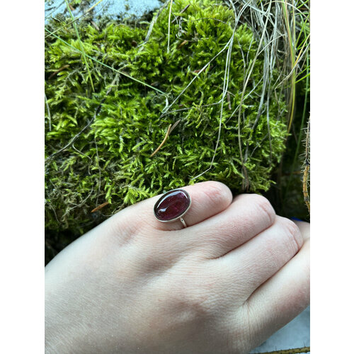 Кольцо True Stones, турмалин, размер 16.5, розовый кольцо зеленый турмалин true stones