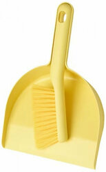 IKEA PEPPRIG (икеа пепприг) Совок с щеткой желтый