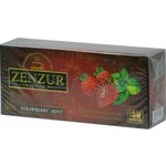 Zenzur Чай черный цейлонский Strawberry-Mint, с клубникой и мятой, 25 пакетиков, 50 г - изображение