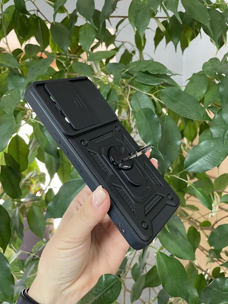 Чехол противоударный для Infinix Note 30 Vip / Инфиникс Ноте 30 Вип с защитой камеры armors (Черный) — фото 1